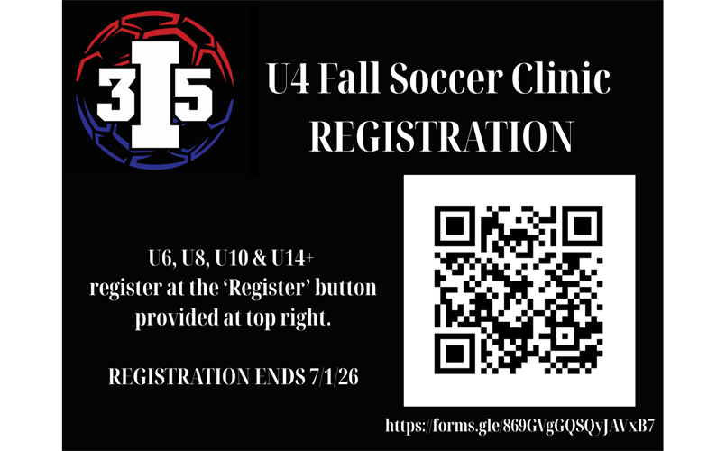 U4 Fall Soccer Clinic Registration